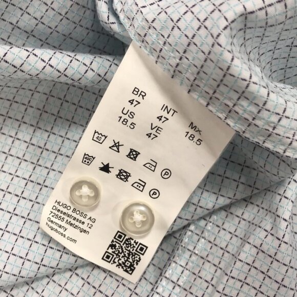 Hugo Boss Men's "Gordon" Regular Fit Plaid Dress Shirt - Picture 8 of 10